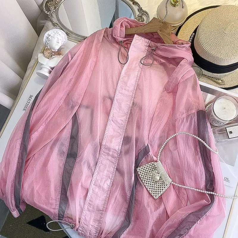Lightweight Women Sun Protection Jacket Loose UV-Protective Breathable Cool-to-the-Touch Splice Summer Tops Coat Zip Sweatshirt
Lightweight Women Sun Protection Jacket Loose UV-Protective Breathable Cool-to-the-Touch Splice Summer Tops Coat Zip Sweatshirt