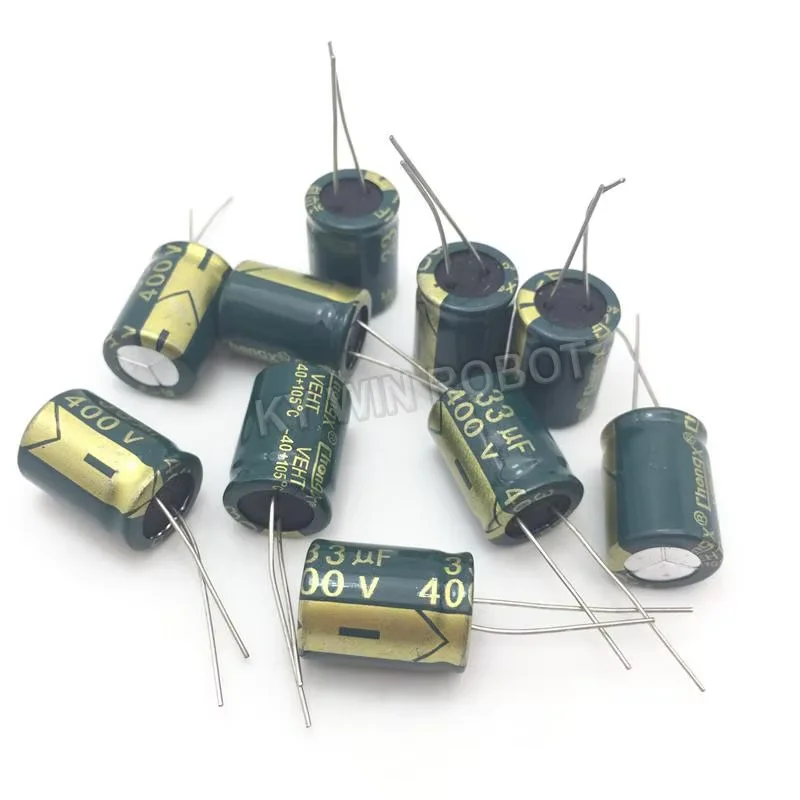 10 pcs Aluminum electrolytic capacitor 33 uF 400 V 13 * 20 mm frekuensi tinggi Radial Electrolytic kapasitor
10 pcs Aluminum electrolytic capacitor 33 uF 400 V 13 * 20 mm frekuensi tinggi Radial Electrolytic kapasitor