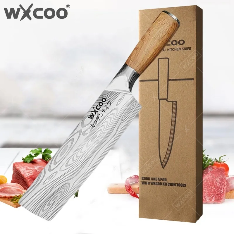 WXCOO Damascus Pattern Household Chopping Knife Dual-Purpose Chef's Slicing and Meat Kitchen Knife Women's Professional
WXCOO Damascus Pattern Household Chopping Knife Dual-Purpose Chef's Slicing and Meat Kitchen Knife Women's Professional