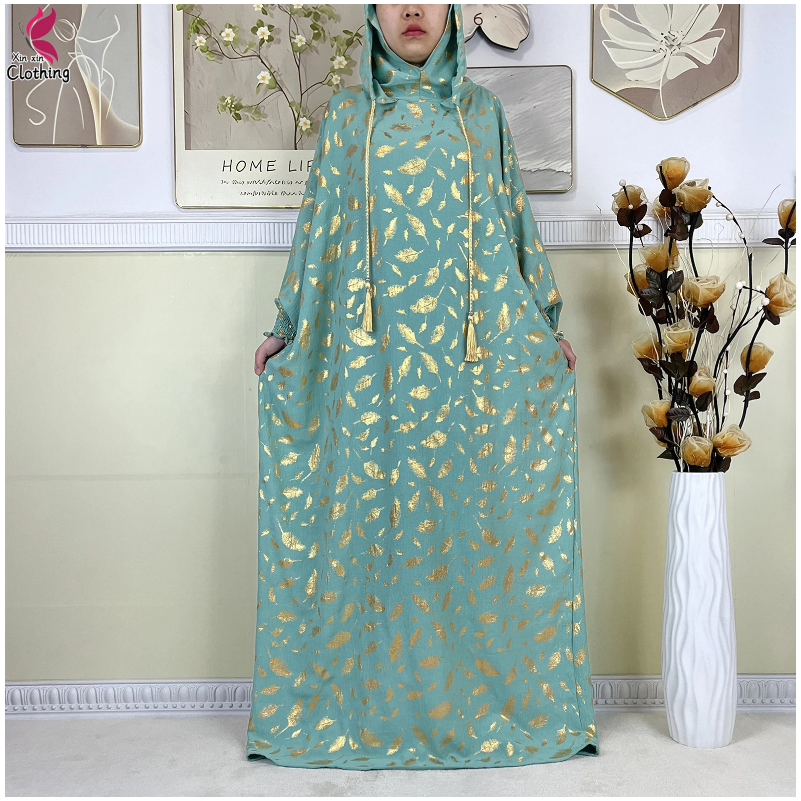 New Muslim Abaya Cotton Two Hat Women Eid Hooded Long Maxi Dress Turkey Kaftan Arab Robe Islamic Prayer Clothes Dubai Clothing
New Muslim Abaya Cotton Two Hat Women Eid Hooded Long Maxi Dress Turkey Kaftan Arab Robe Islamic Prayer Clothes Dubai Clothing