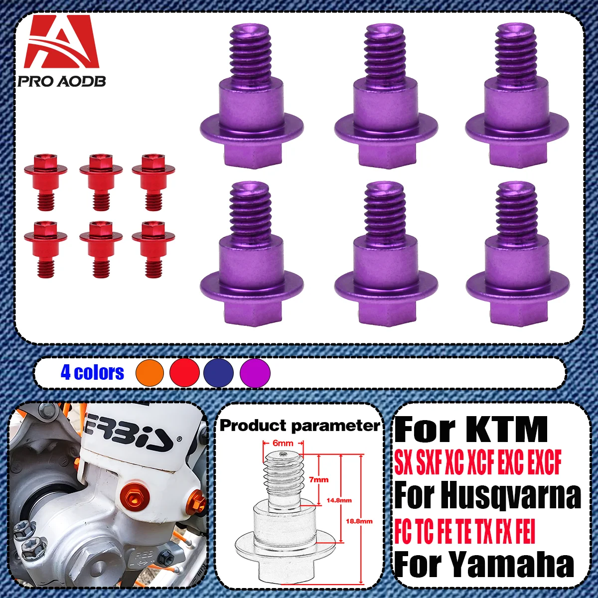 M6*12 Motocross Front Fork Guard Bolt Screw 2000-2023 For KTM 125 150 250 300 350-530 2000-2023 EXC EXCF SX SXF XC XCF XCW XCFW
M6*12 Motocross Front Fork Guard Bolt Screw 2000-2023 For KTM 125 150 250 300 350-530 2000-2023 EXC EXCF SX SXF XC XCF XCW XCFW