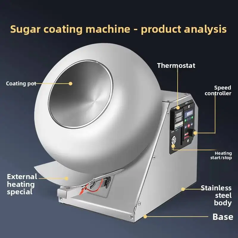 Desktop Sugar-Coating Machine For Chinese Small Pill Polishing Commercial Food Chocolate Coating Machine
Desktop Sugar-Coating Machine For Chinese Small Pill Polishing Commercial Food Chocolate Coating Machine