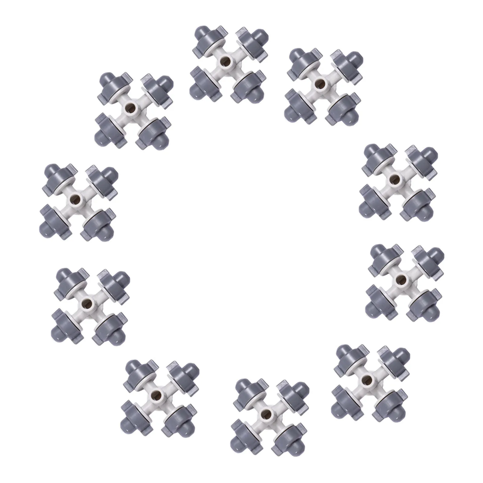 10Pcs Atomizing Irrigation Nozzle Detachable Cross Four-Way Sprayer Garden Water Control Mist Misting Nozzle for Plants
10Pcs Atomizing Irrigation Nozzle Detachable Cross Four-Way Sprayer Garden Water Control Mist Misting Nozzle for Plants