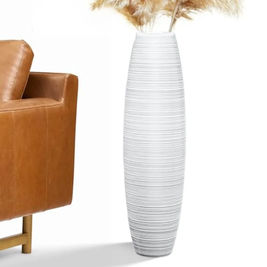 Tall Floor Vase for living room and country home decor resin material white color sturdy and luxurious design 27.5 inches 70cm
Tall Floor Vase for living room and country home decor resin material white color sturdy and luxurious design 27.5 inches 70cm
