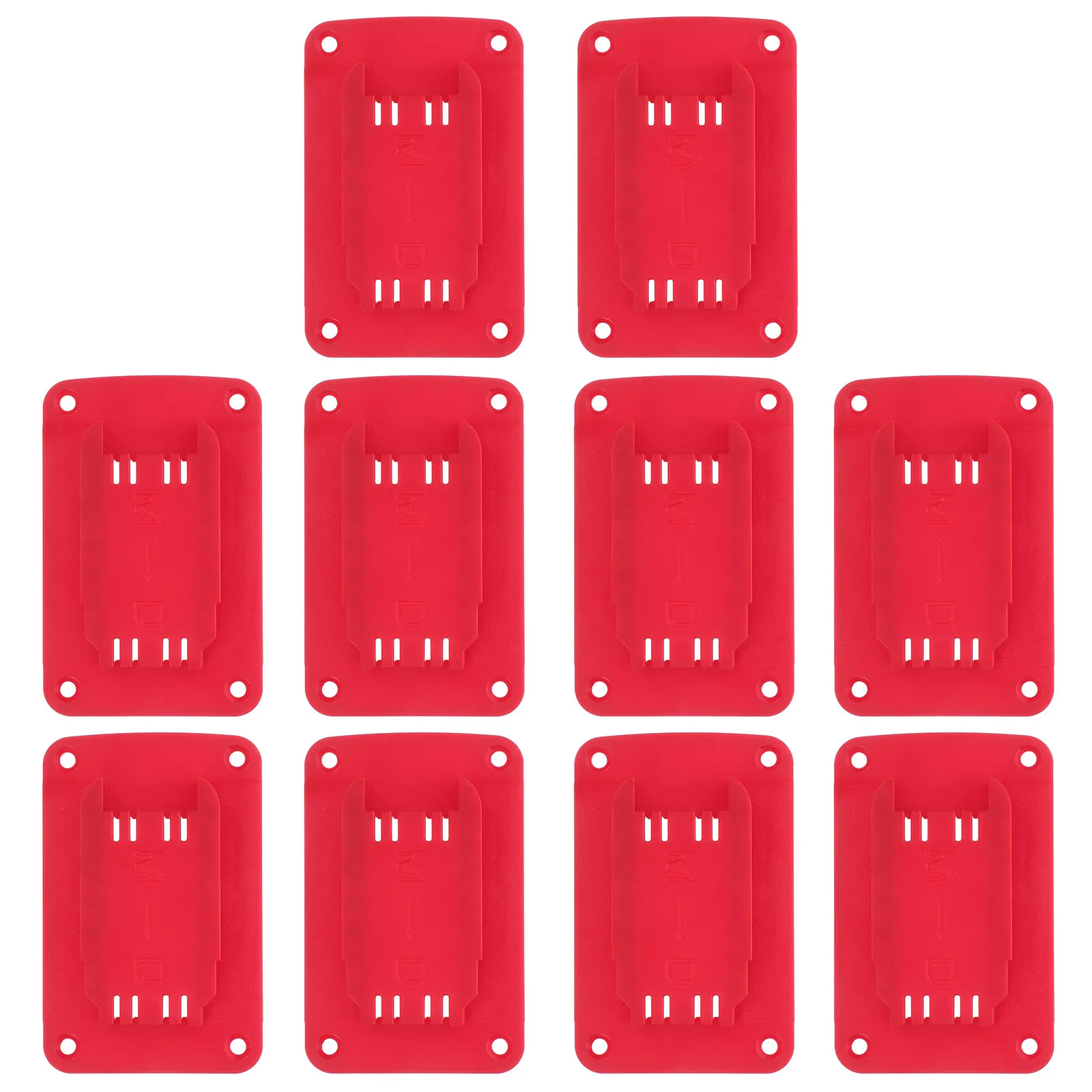 10Pcs Battery Mount Holder for Electric Tools Compatible with Lithium Batteries Stable Plastic Tool Battery Stand Wall Mount
10Pcs Battery Mount Holder for Electric Tools Compatible with Lithium Batteries Stable Plastic Tool Battery Stand Wall Mount