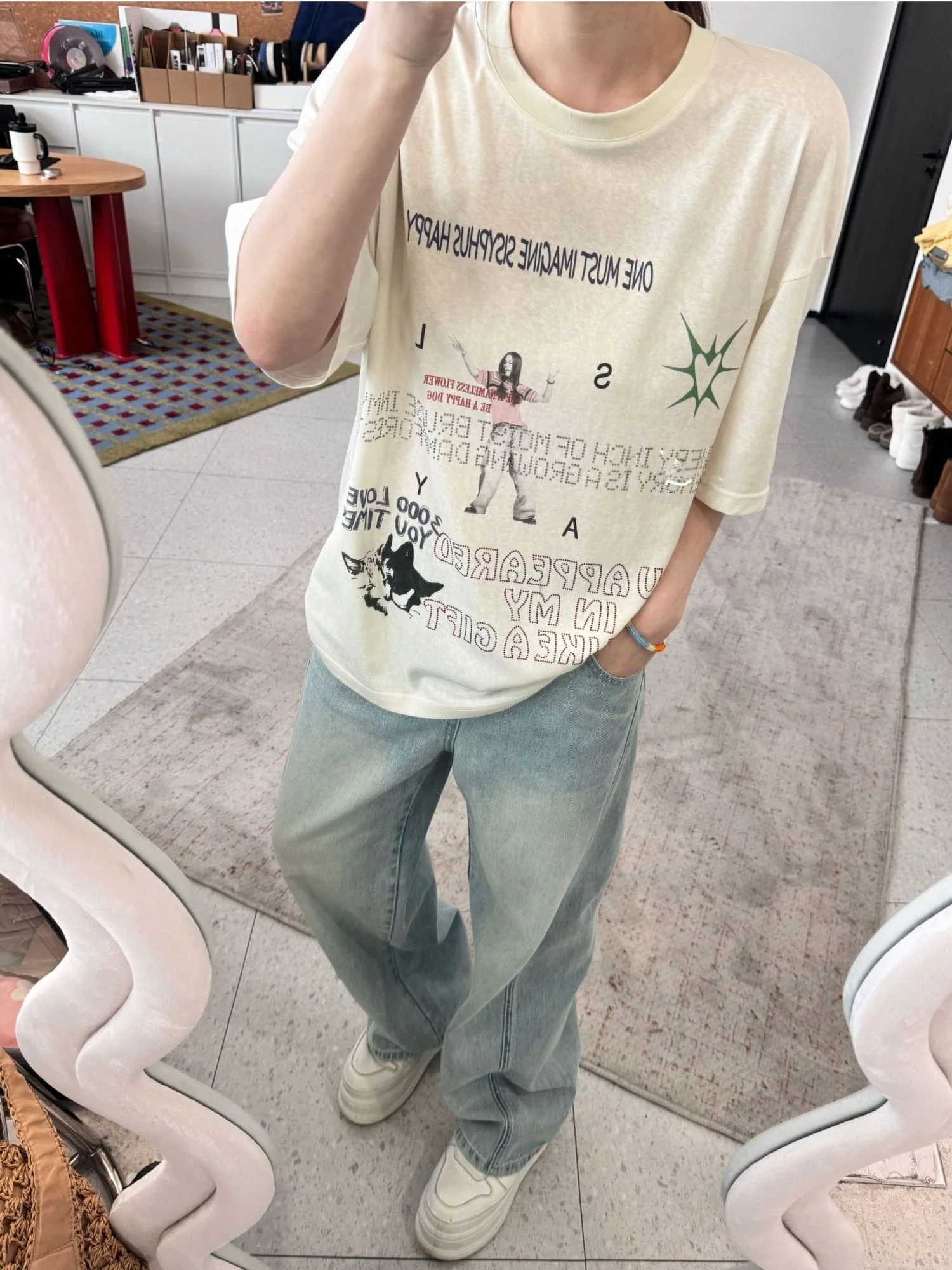 Loose round Neck Letter Pattern T-Shirt Two Versions JINGU Casual Straight Cut Regular Length Short Sleeve Hanfu Top for Women
Loose round Neck Letter Pattern T-Shirt Two Versions JINGU Casual Straight Cut Regular Length Short Sleeve Hanfu Top for Women