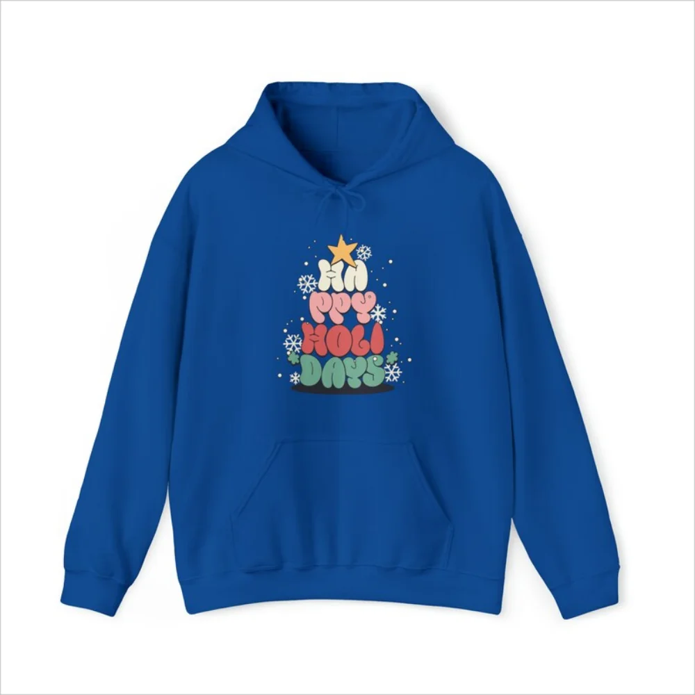 Happy Holidays Hoodie Sweatshirt Cute Christmas Hoodie Funny Letter Print Simple Casual Drawstring Kangaroo Pocket Top
Happy Holidays Hoodie Sweatshirt Cute Christmas Hoodie Funny Letter Print Simple Casual Drawstring Kangaroo Pocket Top