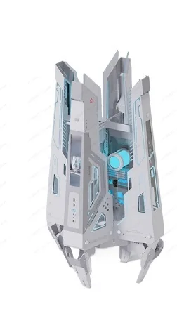 Sci-fi chassis, module panel, support 360 water cooling, full main board compatibility
Sci-fi chassis, module panel, support 360 water cooling, full main board compatibility