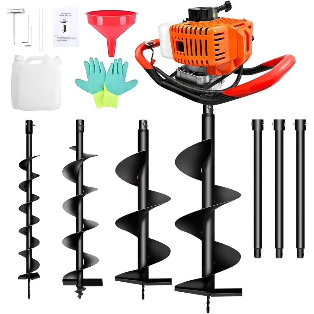 Экскаватор для шнековых отверстий с электроприводом, 2-тактный земной экскаватор с 3 шнековыми сверлами (3 5 и 8 + 3 24 удлинителя для Orchar
Экскаватор для шнековых отверстий с электроприводом, 2-тактный земной экскаватор с 3 шнековыми сверлами (3 5 и 8 + 3 24 удлинителя для Orchar