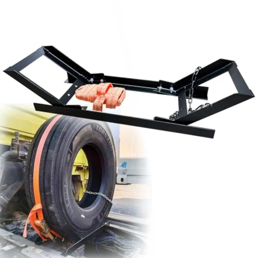 Semi Truck Spare Tire Rack Spare Tire Carrier Tire Mount Holder Adjustable with Mounting Hardware
Semi Truck Spare Tire Rack Spare Tire Carrier Tire Mount Holder Adjustable with Mounting Hardware