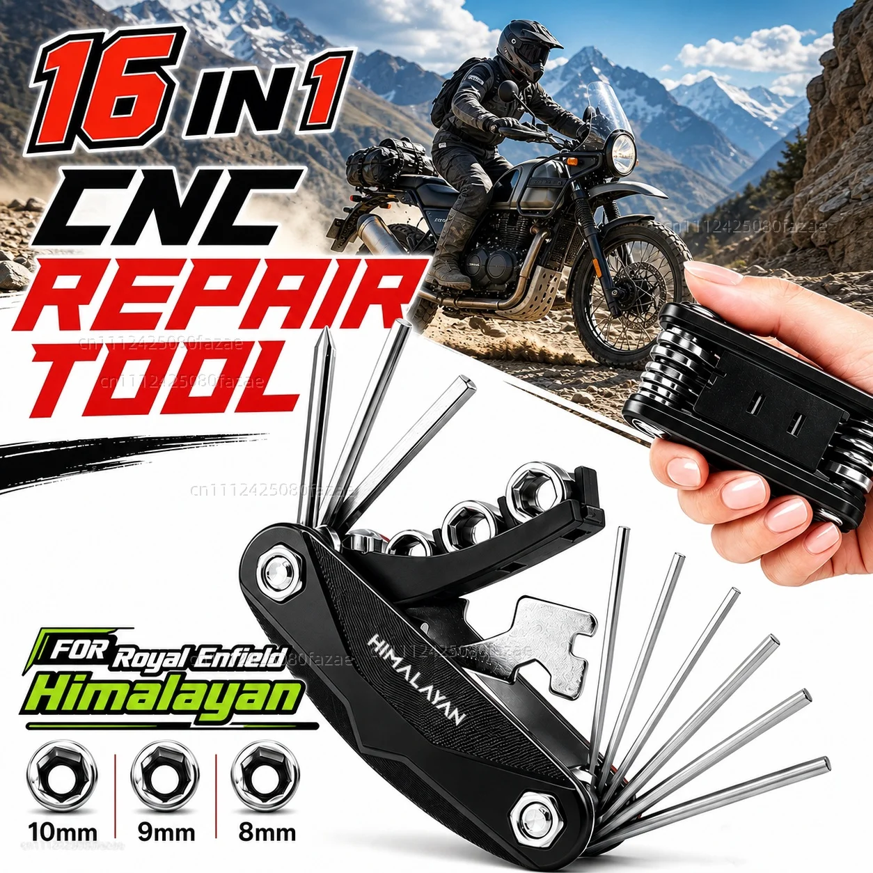 FOR Royal Enfield Himalayan 411 450 2016-2026 Motorcycle Tool Repair Kit Multifunctional Screwdriver Wrench Hex Key Set
FOR Royal Enfield Himalayan 411 450 2016-2026 Motorcycle Tool Repair Kit Multifunctional Screwdriver Wrench Hex Key Set