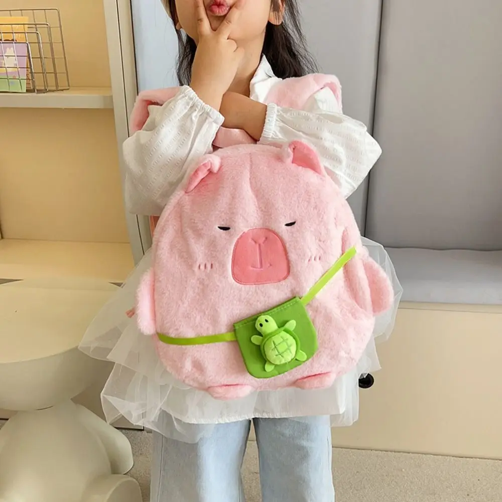 Knapsack Capybara Plush Toy Backpack Storage Large Capacity Plush Capybara Bag Ins Portable Kapibala Plush School Bag
Knapsack Capybara Plush Toy Backpack Storage Large Capacity Plush Capybara Bag Ins Portable Kapibala Plush School Bag