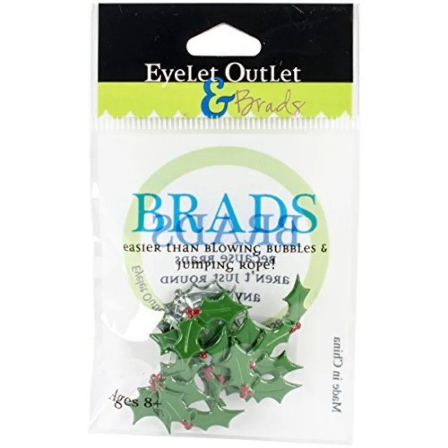 Eyelet Outlet QBRD2-284 Holly Shape Brads 12 Pack
Eyelet Outlet QBRD2-284 Holly Shape Brads 12 Pack