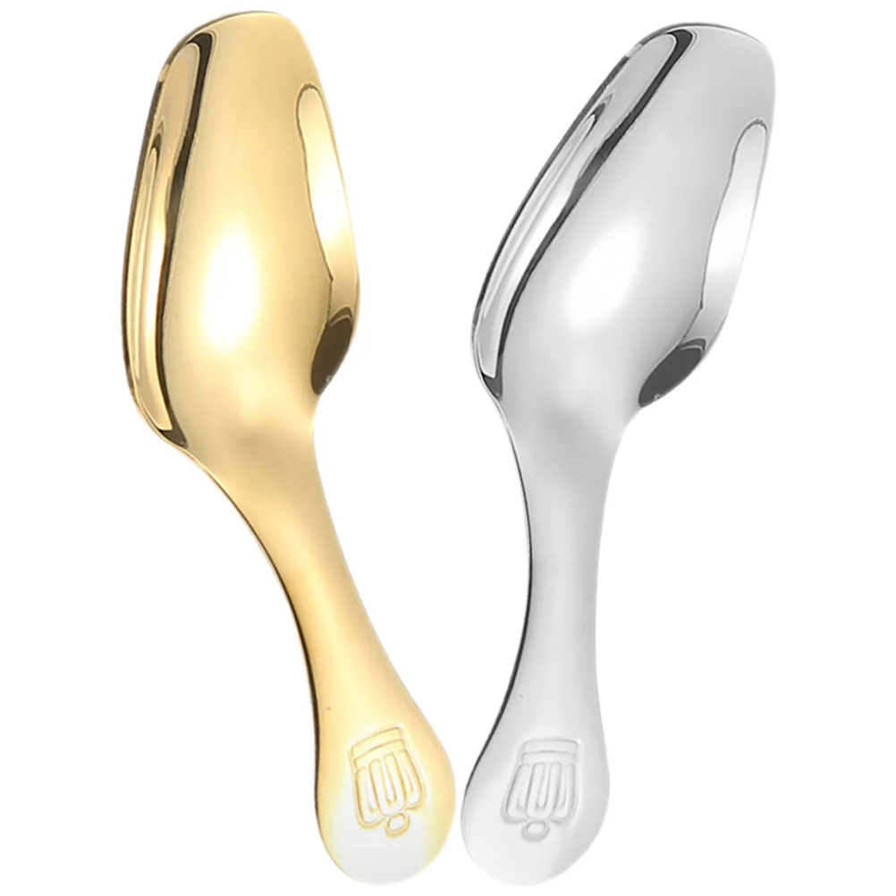 2pcs Dessert Spoon Portable Stainless Steel Scoop Household Pudding Spoon tiny spoons small spoons for dessert
2pcs Dessert Spoon Portable Stainless Steel Scoop Household Pudding Spoon tiny spoons small spoons for dessert
