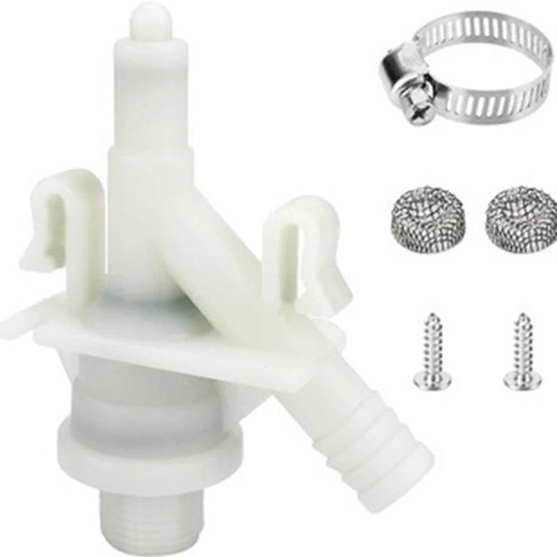 Leak-Proof RV Toilet Water Valve Kit for Pedal Flush Toilet Replacement Fit Dometic 300 310 320 2 Sets
Leak-Proof RV Toilet Water Valve Kit for Pedal Flush Toilet Replacement Fit Dometic 300 310 320 2 Sets