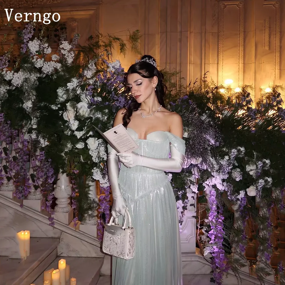 Verngo Shiny Luxury Evening Dress Off The Shoulder A Line Maxi Formal Occasion Dress Pleated Prom Gowns Customized
Verngo Shiny Luxury Evening Dress Off The Shoulder A Line Maxi Formal Occasion Dress Pleated Prom Gowns Customized