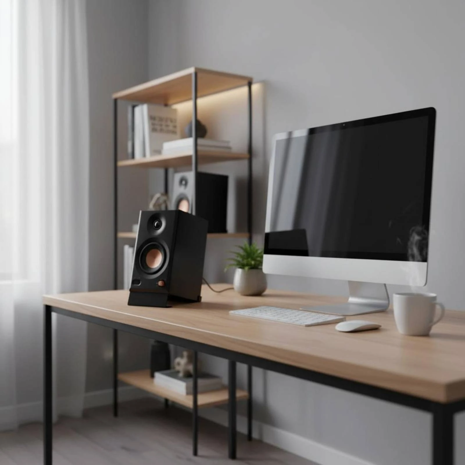 Metal Speaker Stand Shock Absorbing Desktop Speaker Base Audio Support Sound Improvement
Metal Speaker Stand Shock Absorbing Desktop Speaker Base Audio Support Sound Improvement