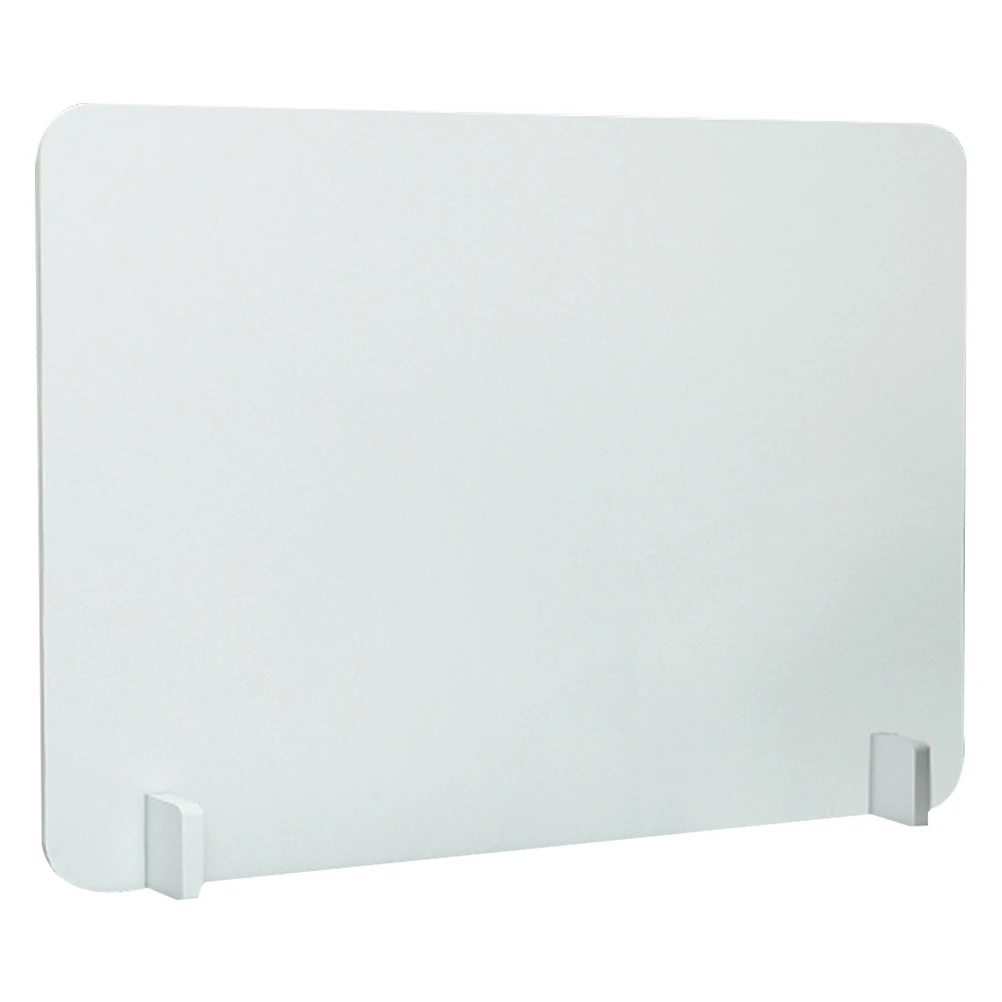 Anti-droplet Partition Board White Desktop Dividers Sneeze Guard PVC Separate Desk Hotel Office Easy Install Round Edge
Anti-droplet Partition Board White Desktop Dividers Sneeze Guard PVC Separate Desk Hotel Office Easy Install Round Edge