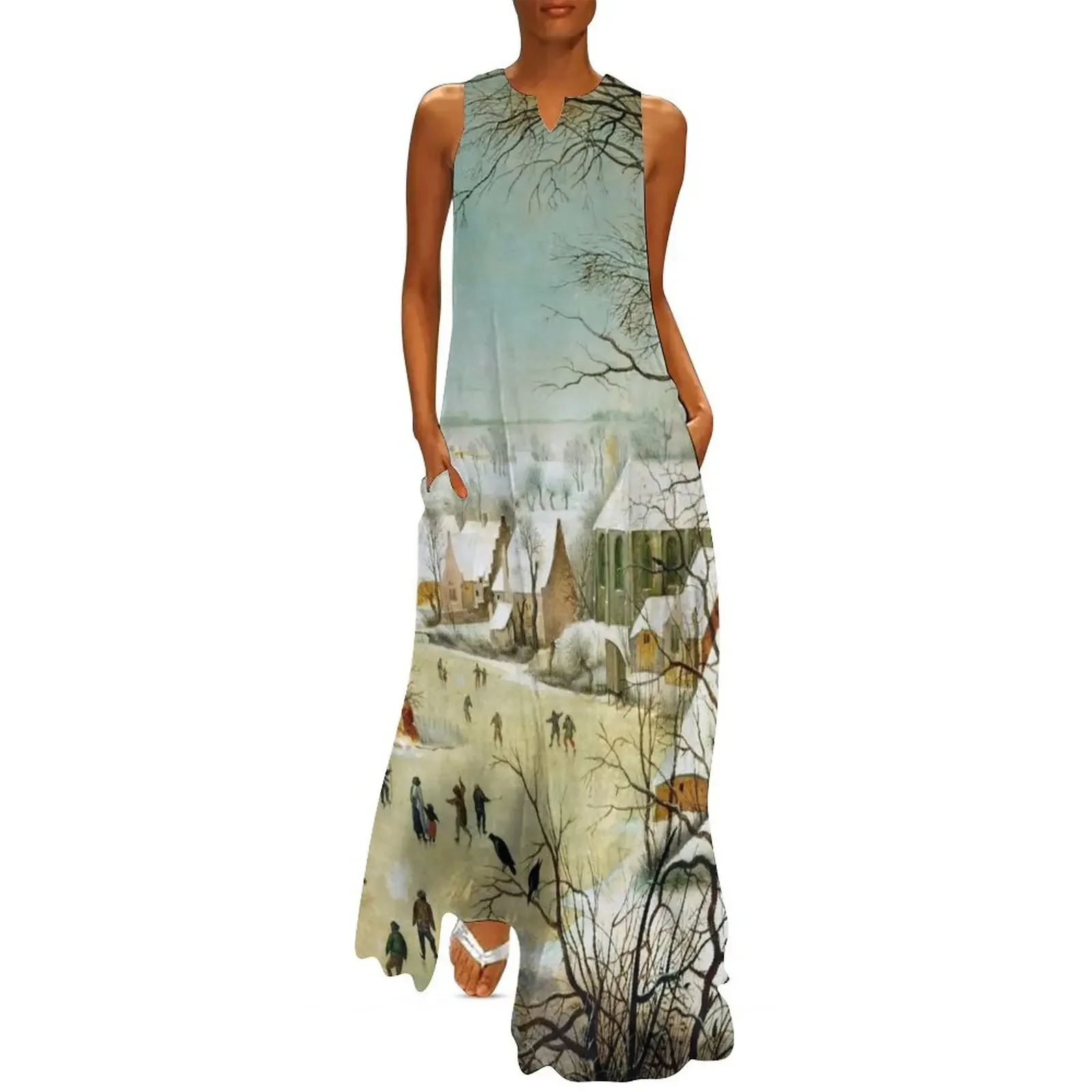 Pieter Bruegel the Elder - Winter Landscape with a Bird Trap Long Dress party dresses woman luxury dresses beach dress Dress
Pieter Bruegel the Elder - Winter Landscape with a Bird Trap Long Dress party dresses woman luxury dresses beach dress Dress