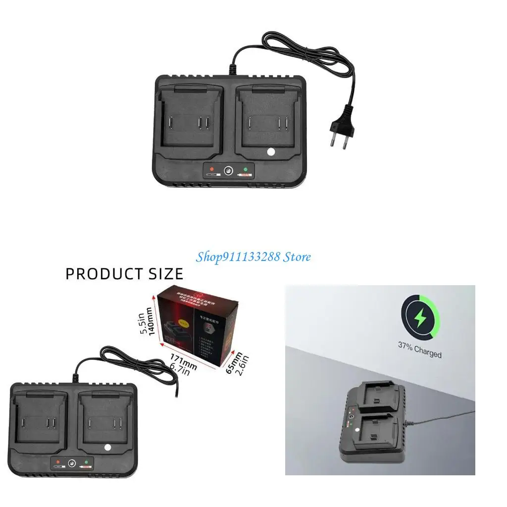 G88D Two-seater 2.0A Lithium Battery Chargers for 18V 21V Liion BL1415 Power Tool
G88D Two-seater 2.0A Lithium Battery Chargers for 18V 21V Liion BL1415 Power Tool