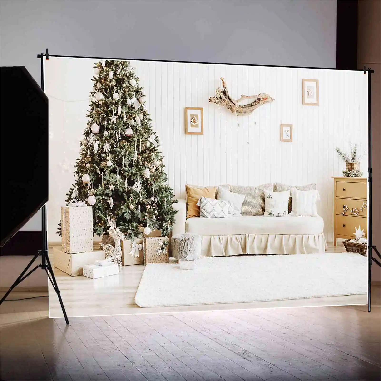 MOON.QG Photography Backdrop Christmas Tree Decoration Photo Background White Plank Living Room Wall Sofa Carpet Studio Props
MOON.QG Photography Backdrop Christmas Tree Decoration Photo Background White Plank Living Room Wall Sofa Carpet Studio Props