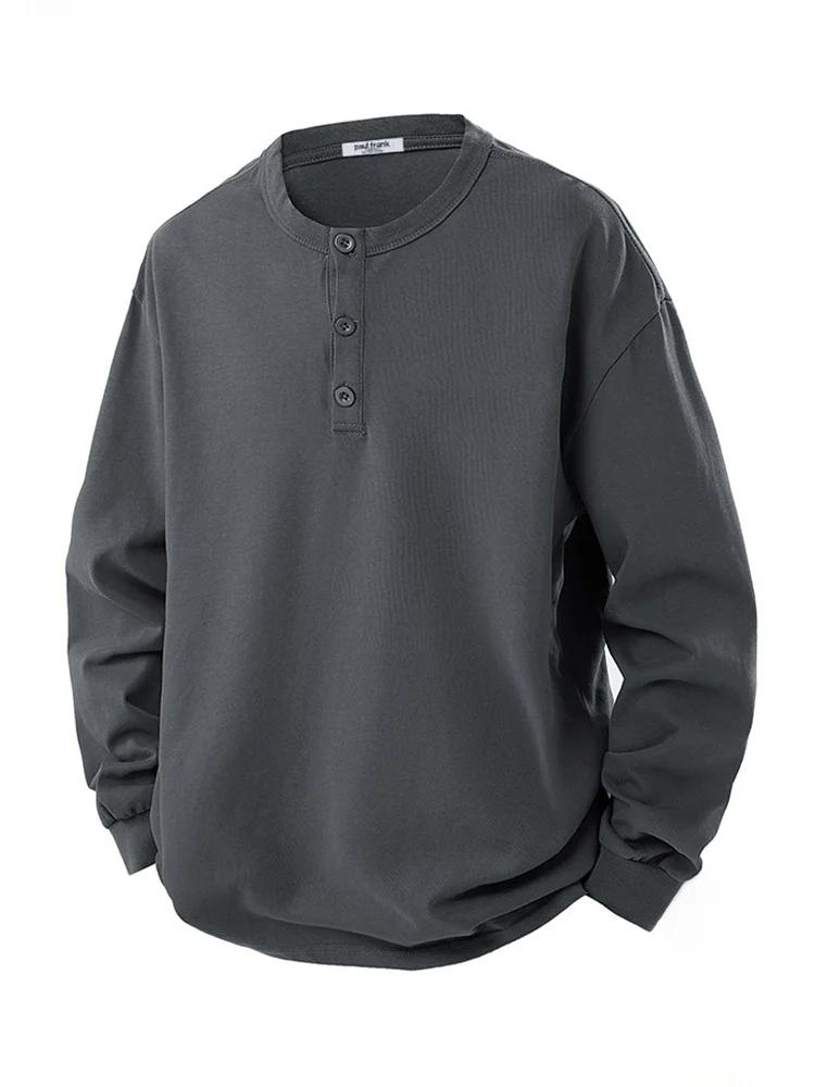 Мужская осенняя футболка Paul Frank с длинным рукавом, свободного кроя, с воротником хенли, мягкая, удобная, из полиэстера, повседневная
Мужская осенняя футболка Paul Frank с длинным рукавом, свободного кроя, с воротником хенли, мягкая, удобная, из полиэстера, повседневная