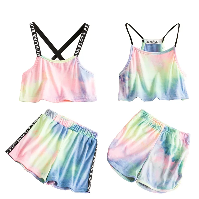 Girls Summer Rainbow Print Vest Crop Top Tracksuit - Toddler Kids Colorful Sport Set
Girls Summer Rainbow Print Vest Crop Top Tracksuit - Toddler Kids Colorful Sport Set