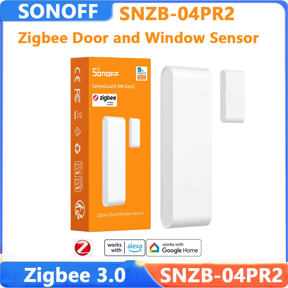 SONOFF SNZB-04PR2 Zigbee 3.0 Smart Door and Window Sensor Smart Automation Module Need Zigbee Hub Work With Alexa Google Home
SONOFF SNZB-04PR2 Zigbee 3.0 Smart Door and Window Sensor Smart Automation Module Need Zigbee Hub Work With Alexa Google Home