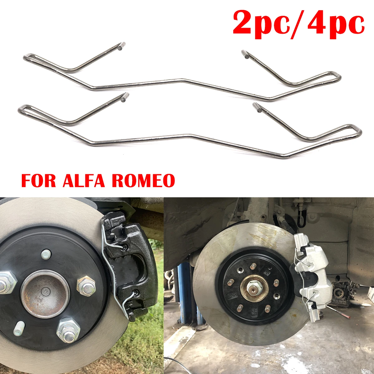 2/4pc Front Left Right Brake Pad Fittings Caliper Spring FOR ALFA ROMEO 145 146 147 155 156 GT GTV Fit Retainer Anti-Rattle Clip
2/4pc Front Left Right Brake Pad Fittings Caliper Spring FOR ALFA ROMEO 145 146 147 155 156 GT GTV Fit Retainer Anti-Rattle Clip