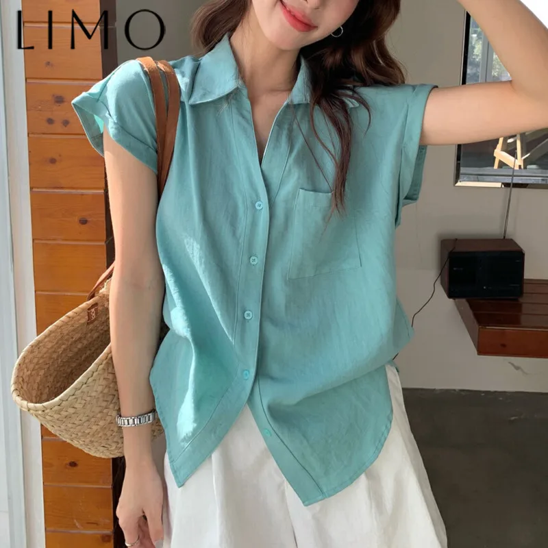 LIMO 2025 Fashion Loose Short Sleeve Shirt Women Elegant Casual Top With Chest Pocket Trendy Oversized Blouse Comfort
LIMO 2025 Fashion Loose Short Sleeve Shirt Women Elegant Casual Top With Chest Pocket Trendy Oversized Blouse Comfort