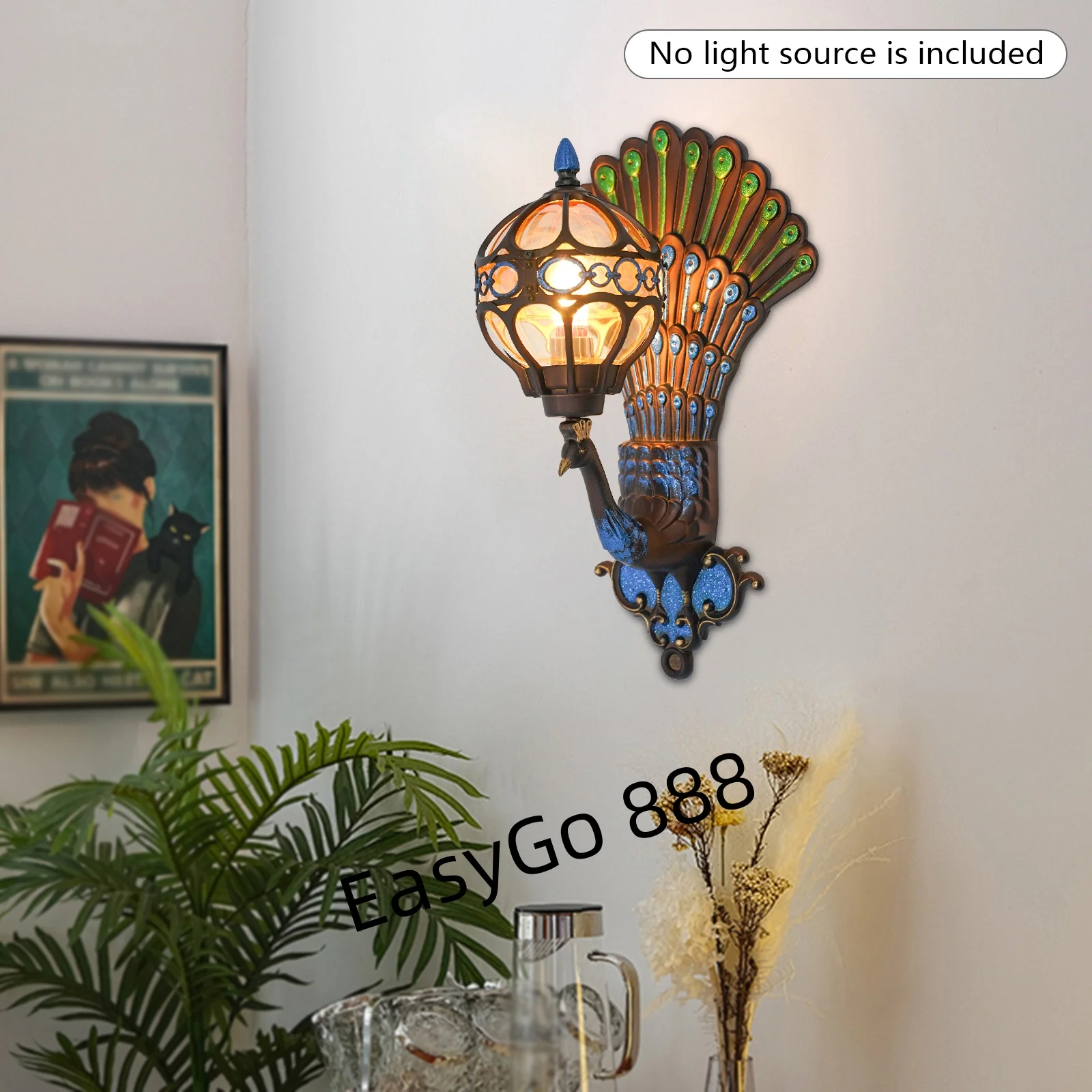 110V Phoenix Wall Lamp Indoor/Outdoor Bulb Not Included DieCast Aluminum Glass Wall Light Fixture for Bedroom LivingRoom
110V Phoenix Wall Lamp Indoor/Outdoor Bulb Not Included DieCast Aluminum Glass Wall Light Fixture for Bedroom LivingRoom
