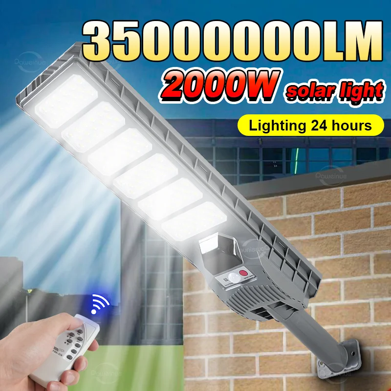 Ultra Powerful 2000W Led Solar Light Super Bright Spotlight Garden Solar Lamp Motion Sensor Outdoor Remote Control Street Lamp
Ultra Powerful 2000W Led Solar Light Super Bright Spotlight Garden Solar Lamp Motion Sensor Outdoor Remote Control Street Lamp