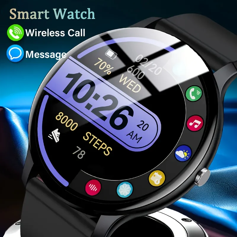 Smart Watch for Valentine's Day Gift Unisex Fitness Tracker with Call SMS 100+ Sports Modes Health Monitor Android iOS
Smart Watch for Valentine's Day Gift Unisex Fitness Tracker with Call SMS 100+ Sports Modes Health Monitor Android iOS