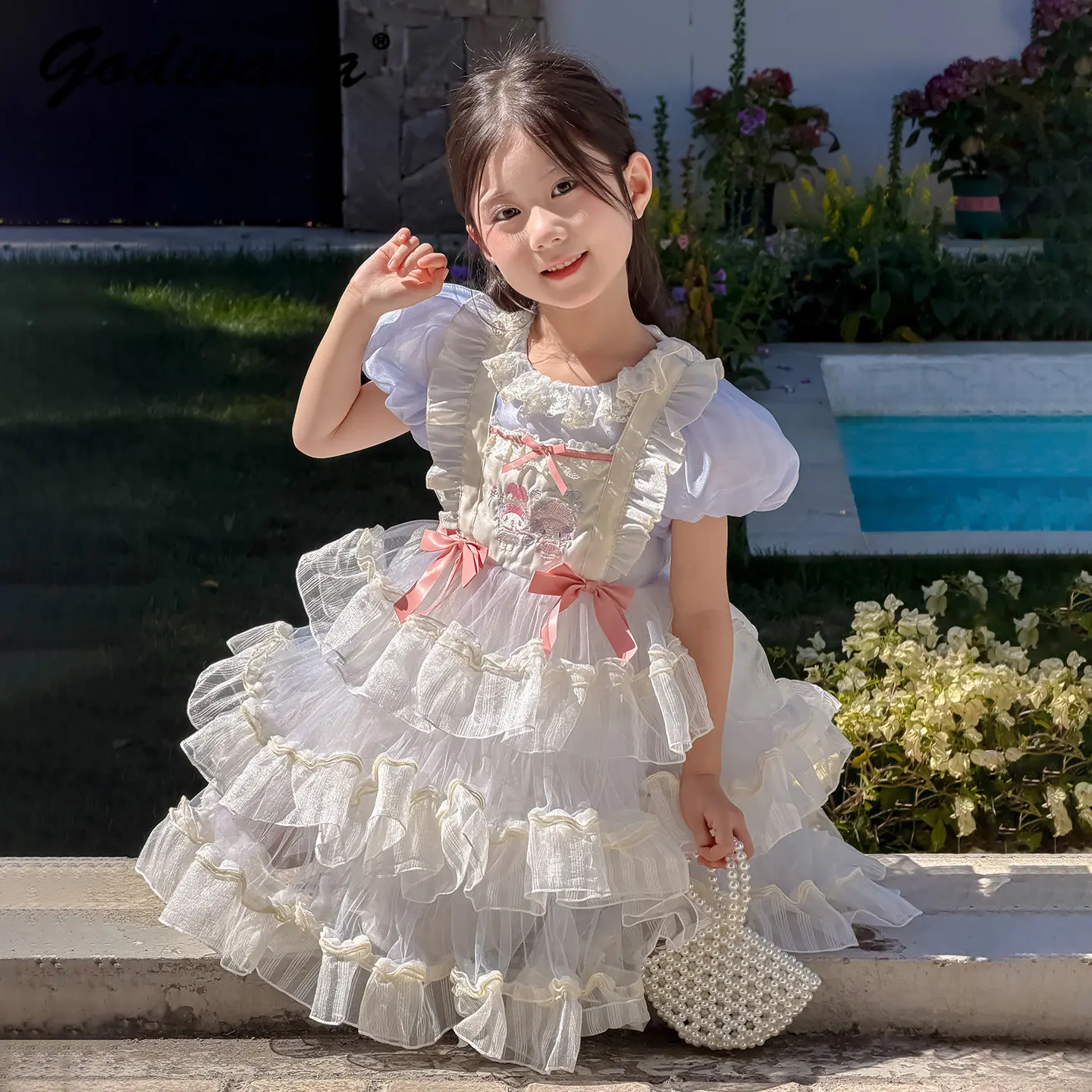 Sweet Little Girls Lolita Princess Dress New 2026 Summer Kids Fashion Puff Sleeve O-neck Lace Trim Bow Cartoon Print Cake Dress
Sweet Little Girls Lolita Princess Dress New 2026 Summer Kids Fashion Puff Sleeve O-neck Lace Trim Bow Cartoon Print Cake Dress