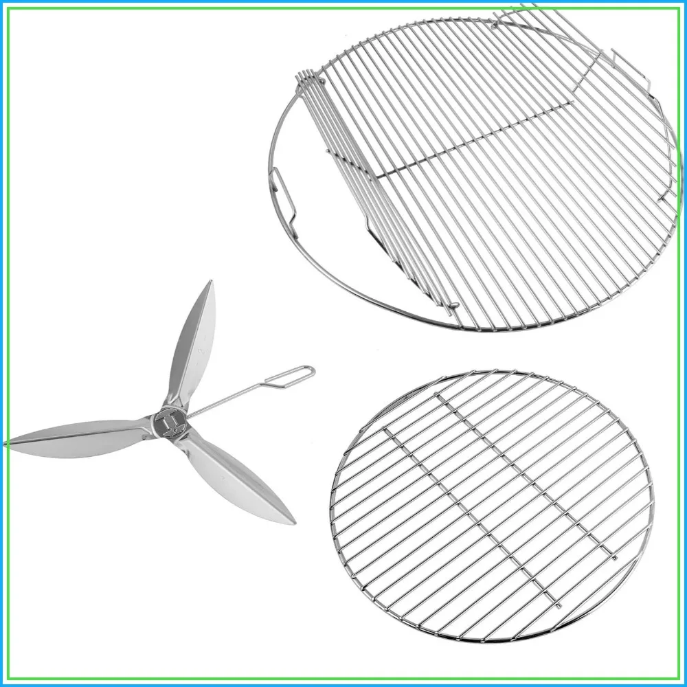 Grill Grates for Weber 22'' 22.5" Charcoal Grill, Cooking Grate Charcoal Grate for Kettle, Master-Touch, One-Touch Cleaning System
Grill Grates for Weber 22'' 22.5" Charcoal Grill, Cooking Grate Charcoal Grate for Kettle, Master-Touch, One-Touch Cleaning System