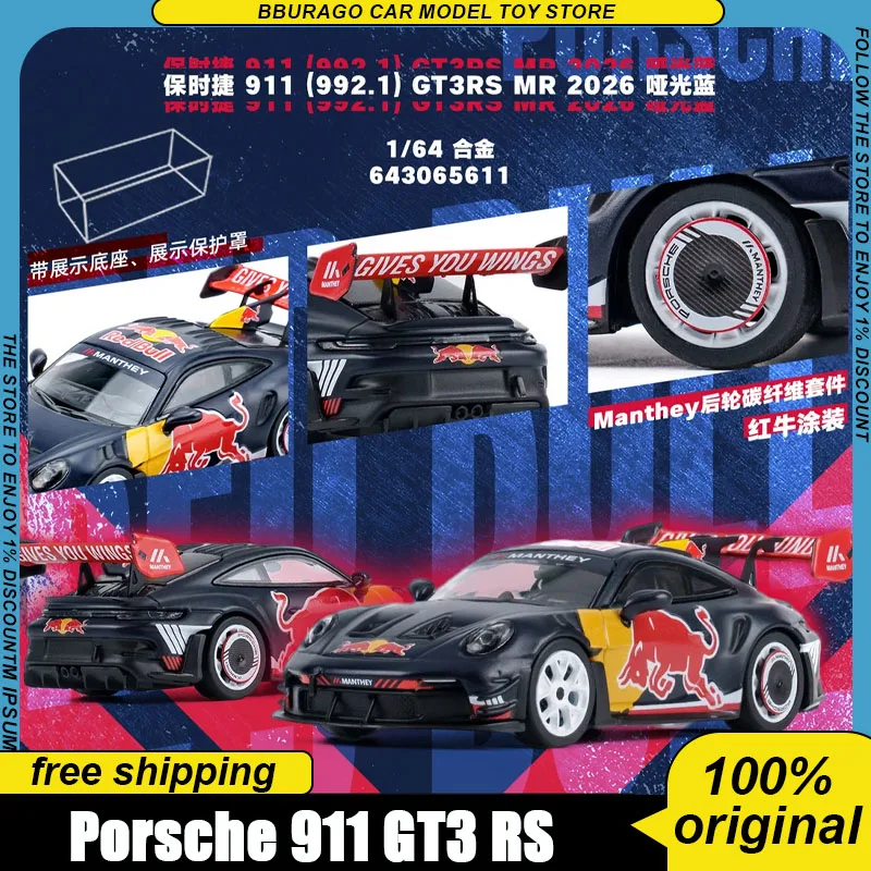 Minichamps 1:64 Porsche 911 992.1 Gt3rs Mr 2026 Red Bull Livery Alloy Race Car With Carbon Manthey Wheel Parts Display Base Toys
Minichamps 1:64 Porsche 911 992.1 Gt3rs Mr 2026 Red Bull Livery Alloy Race Car With Carbon Manthey Wheel Parts Display Base Toys