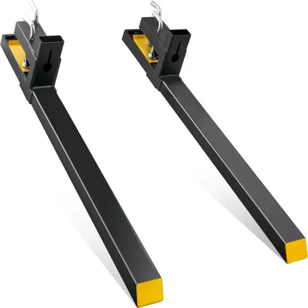 Pallet Forks, 4000 lbs Capacity clamp on Pallet Forks, 60' Tractor Bucket Forks, Heavy Duty Front Loader Attachment for
Pallet Forks, 4000 lbs Capacity clamp on Pallet Forks, 60' Tractor Bucket Forks, Heavy Duty Front Loader Attachment for