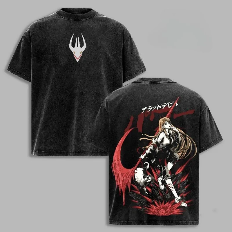 Anime Chainsaw Man Power Graphic T Shirt Men Women Washed Cotton Tshirts Vintage Casual Clothing Harajuku Male Oversized T-shirt
Anime Chainsaw Man Power Graphic T Shirt Men Women Washed Cotton Tshirts Vintage Casual Clothing Harajuku Male Oversized T-shirt