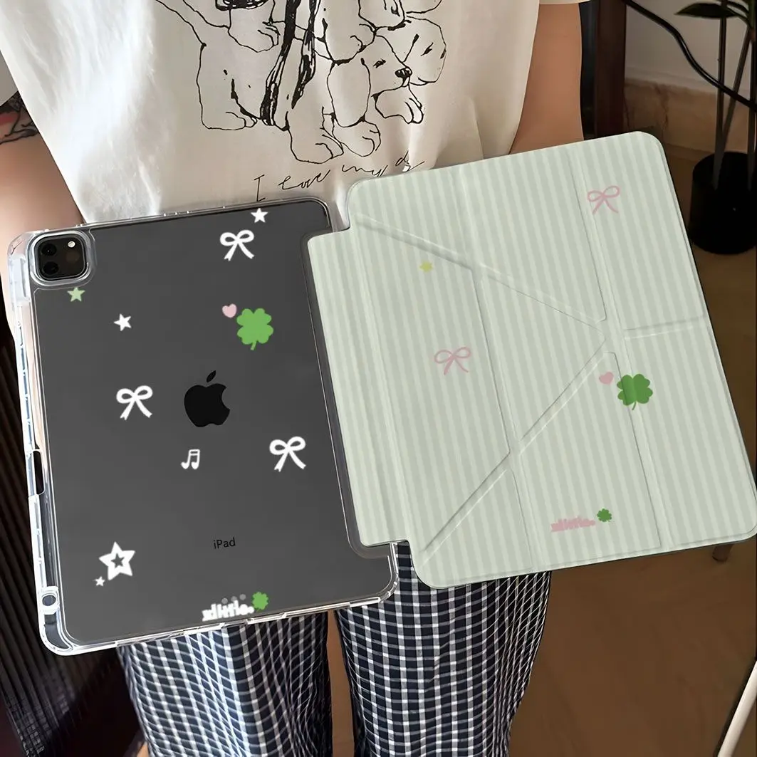 Pink Bow Striped Clover 3+Y Fold For Samsung TabS8 S9 S11 FE S6lite tablet Protective Case 10S11/S8+/s6lite/A78 Cover Case
Pink Bow Striped Clover 3+Y Fold For Samsung TabS8 S9 S11 FE S6lite tablet Protective Case 10S11/S8+/s6lite/A78 Cover Case