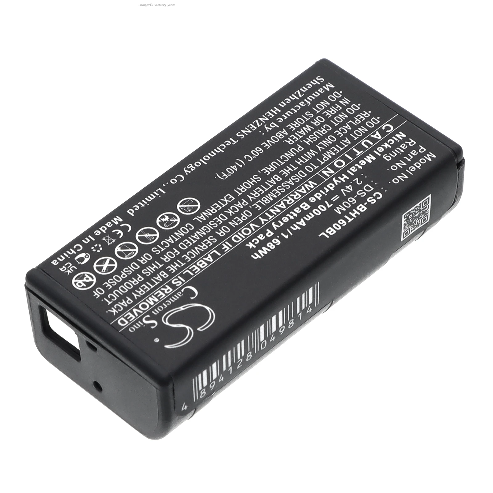 Replacement 2.4V 700mAh Barcode Scanner Battery DS-60M for Denso BHT-6000 BHT 8000 B-60N
Replacement 2.4V 700mAh Barcode Scanner Battery DS-60M for Denso BHT-6000 BHT 8000 B-60N