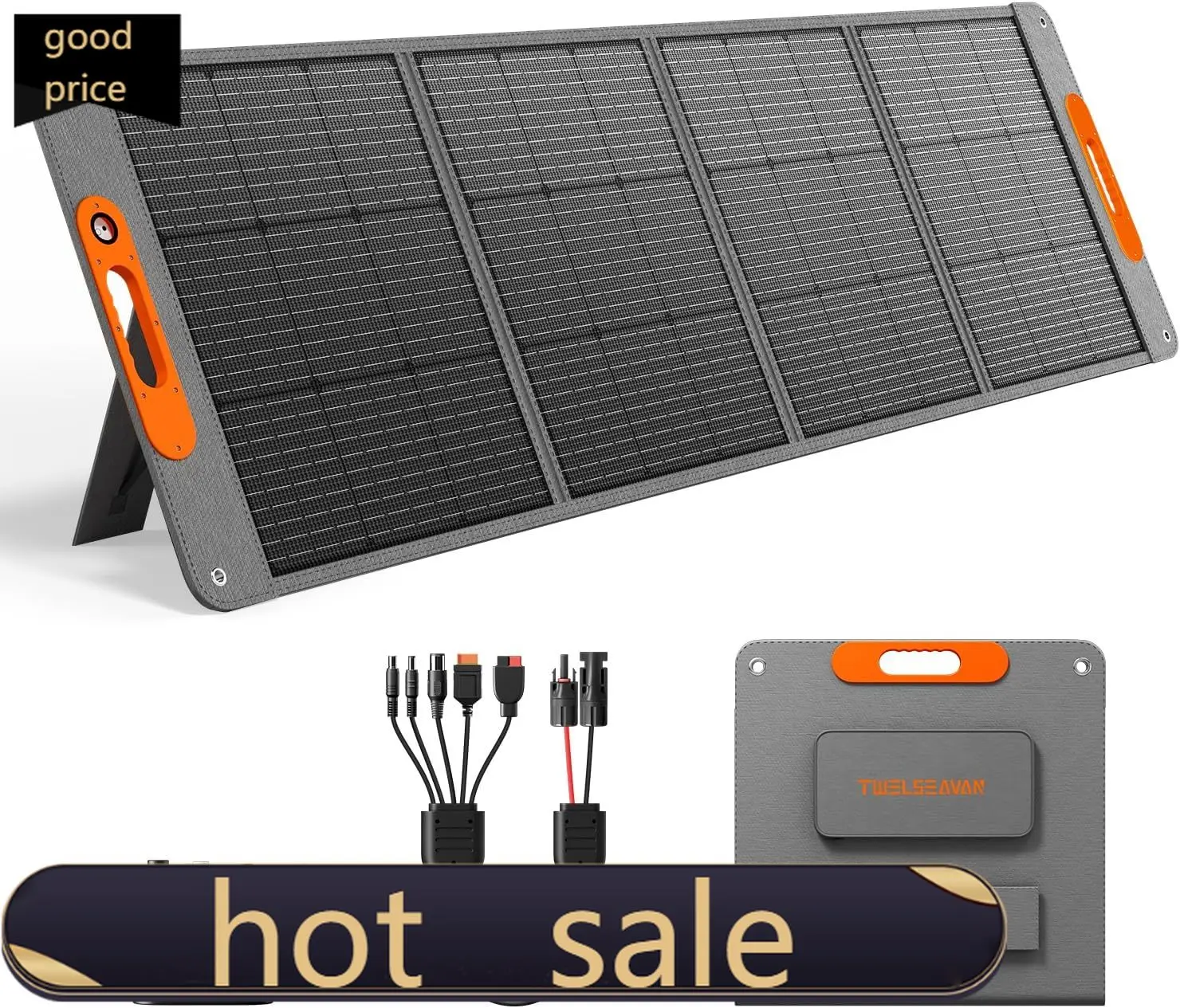200W Portable Solar Panel for Power Station 24 High Efficiency ETFE Foldable Solar Panel Charger QC3 0 Type C 60W MC4 Output
200W Portable Solar Panel for Power Station 24 High Efficiency ETFE Foldable Solar Panel Charger QC3 0 Type C 60W MC4 Output