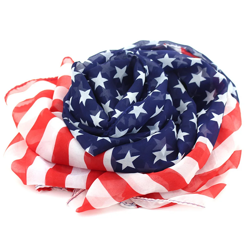 2PCS American Flag Scarf Stars Stripes Chiffon Thin Long Shawl Women Girls Fashion Lightweight Warm Neck Beach Wrap
2PCS American Flag Scarf Stars Stripes Chiffon Thin Long Shawl Women Girls Fashion Lightweight Warm Neck Beach Wrap