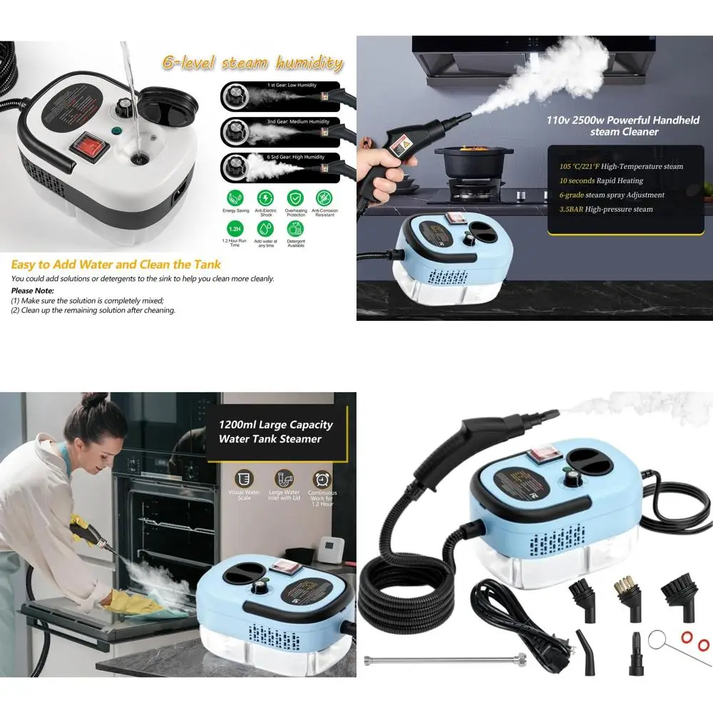 Многофункциональный ручной пароочиститель мощностью 2500 Вт для дома, автомобиля и обивки мебели — идеально подходит для деревянных полов, кухни, ванной комнаты и гостиной.
Многофункциональный ручной пароочиститель мощностью 2500 Вт для дома, автомобиля и обивки мебели — идеально подходит для деревянных полов, кухни, ванной комнаты и гостиной.
