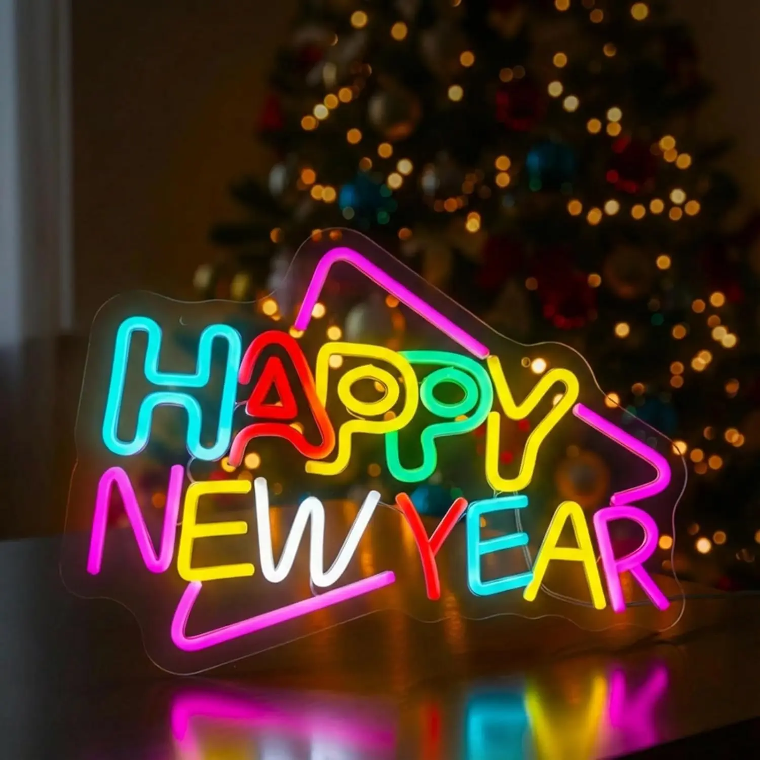 Happy New Year Colorful Neon Sign LED USB Dimmable Holiday Party Decor for Christmas Wall Home Bar Festival Celebration Lighting
Happy New Year Colorful Neon Sign LED USB Dimmable Holiday Party Decor for Christmas Wall Home Bar Festival Celebration Lighting