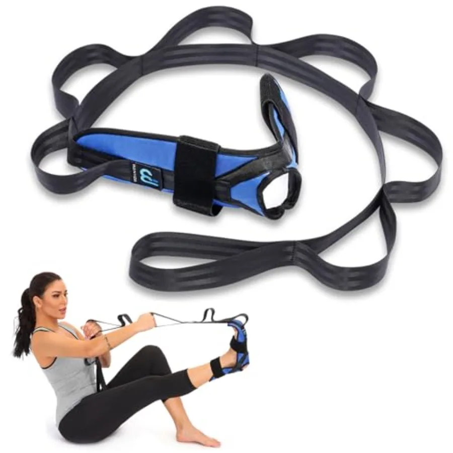 Feet and Calf Stretcher for Plantar Fasciitis, Achilles Tendonitis, Heel Spurs, Drop Foot. Yoga Stretching Strap for Leg, Thigh
Feet and Calf Stretcher for Plantar Fasciitis, Achilles Tendonitis, Heel Spurs, Drop Foot. Yoga Stretching Strap for Leg, Thigh