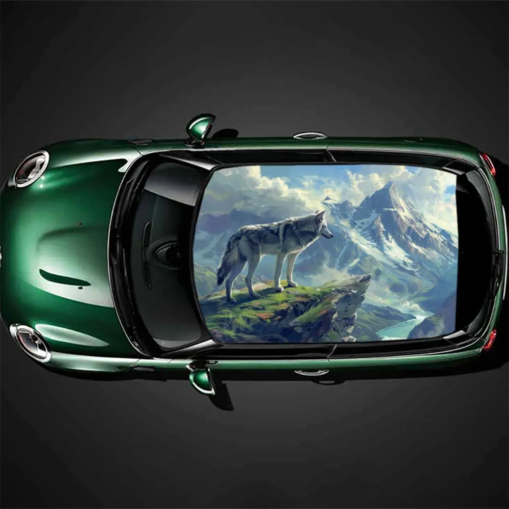 Animal Wolf Landscape with Mountain Car Roof Sticker Wrap Racing SUV Auto Accessories Packaging PVC Car Hood Graphic Decal Decor
Animal Wolf Landscape with Mountain Car Roof Sticker Wrap Racing SUV Auto Accessories Packaging PVC Car Hood Graphic Decal Decor