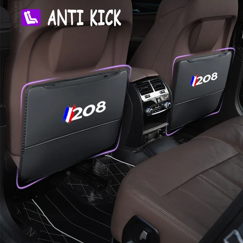 Anti Kick Pad 2Pcs Leather Car Seat Back Backrest Anti Dirt and Anti Stepping Pad Protective Cover Storage Bag for Peugeot 208
Anti Kick Pad 2Pcs Leather Car Seat Back Backrest Anti Dirt and Anti Stepping Pad Protective Cover Storage Bag for Peugeot 208