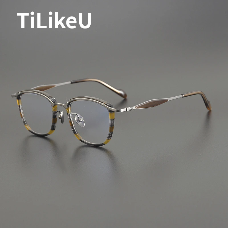 2025 Fashion Acetate Frame Men Business Eyeglasses High-quality Pure Titanium Square Myopia Prescription Glasses Frame for Women
2025 Fashion Acetate Frame Men Business Eyeglasses High-quality Pure Titanium Square Myopia Prescription Glasses Frame for Women