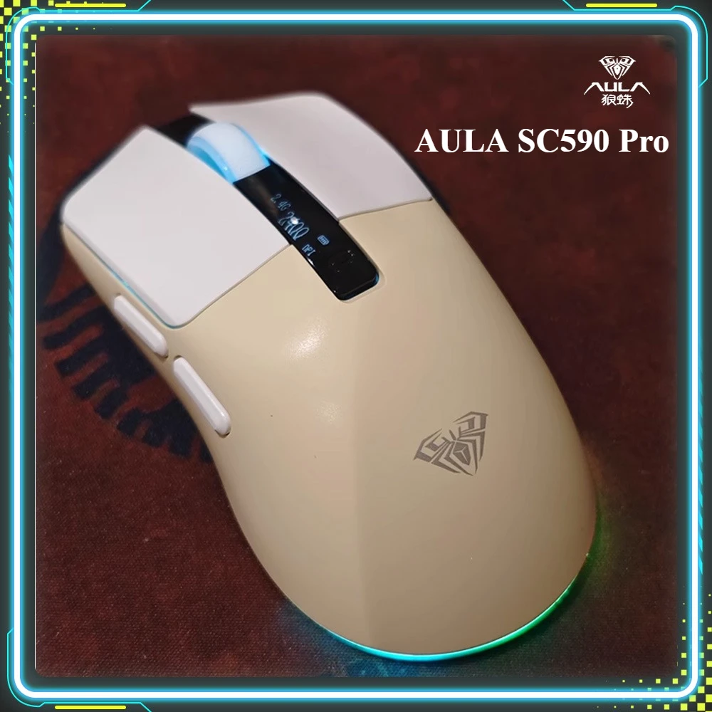 Игровая мышь AULA SC590Pro, умный экран PAW3311, легкая беспроводная Bluetooth, трехрежимная мышь, ПК, офисный аксессуар для киберспорта, подарки
Игровая мышь AULA SC590Pro, умный экран PAW3311, легкая беспроводная Bluetooth, трехрежимная мышь, ПК, офисный аксессуар для киберспорта, подарки