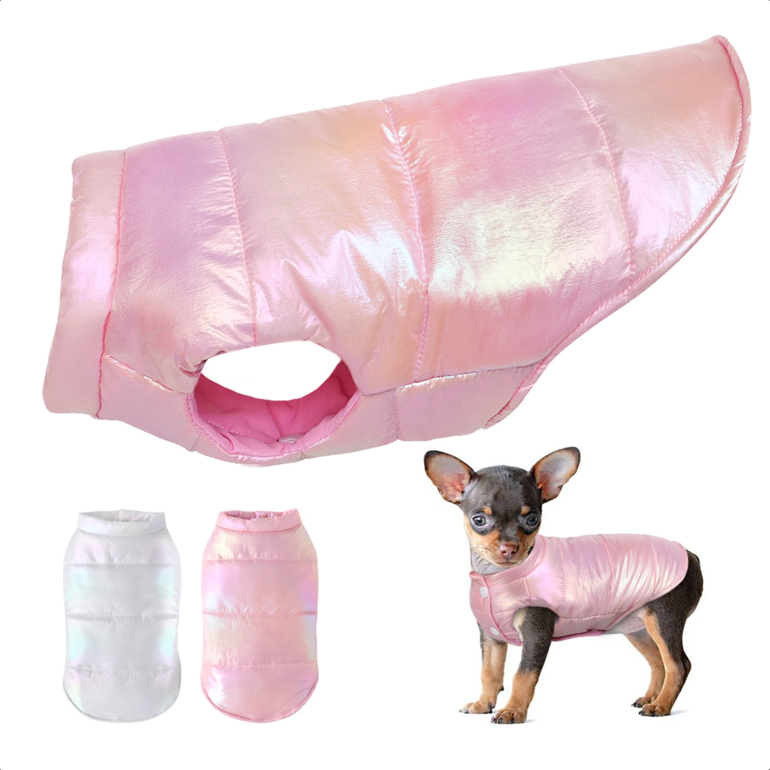 Fashionable and Warm Waterproof Pet Vest Coat - Lightweight Winter Apparel for Small to Medium Dogs and Cats. Available in XS-2X
Fashionable and Warm Waterproof Pet Vest Coat - Lightweight Winter Apparel for Small to Medium Dogs and Cats. Available in XS-2X